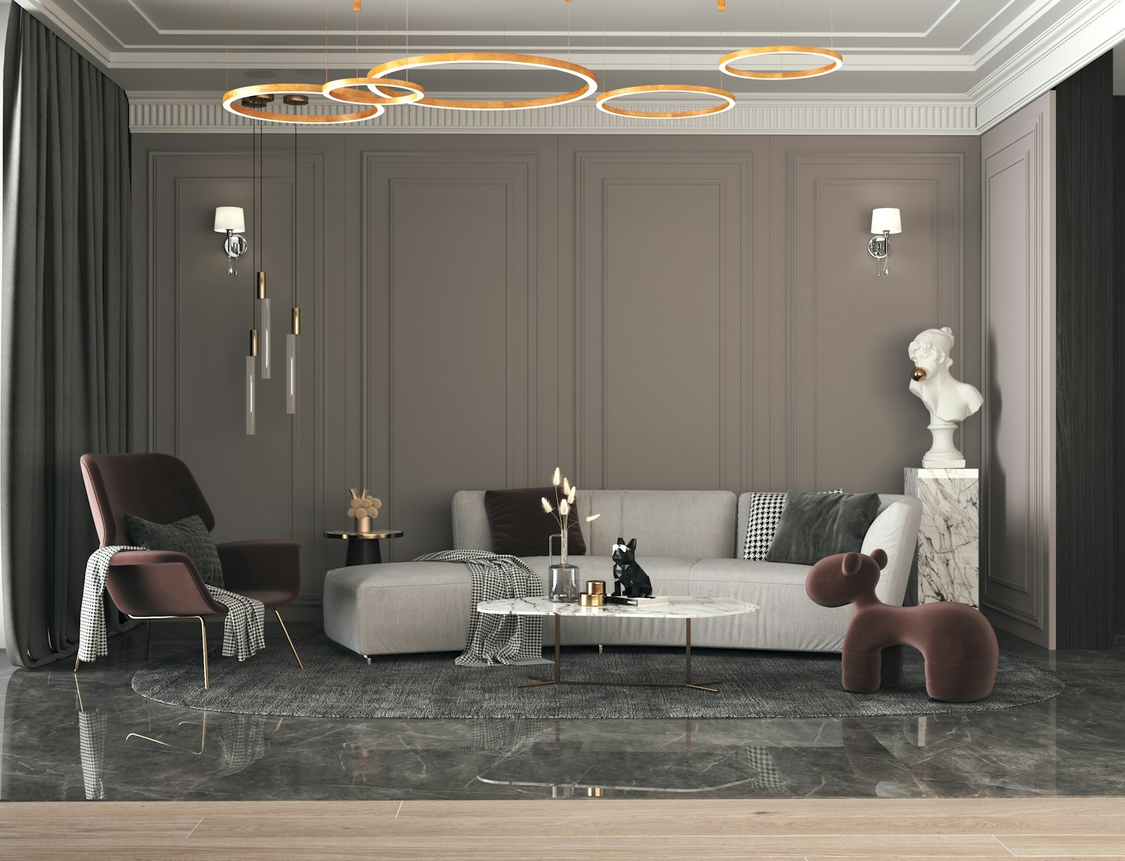 Sala ristorante 160 m² con gestione acustica dei soffitti